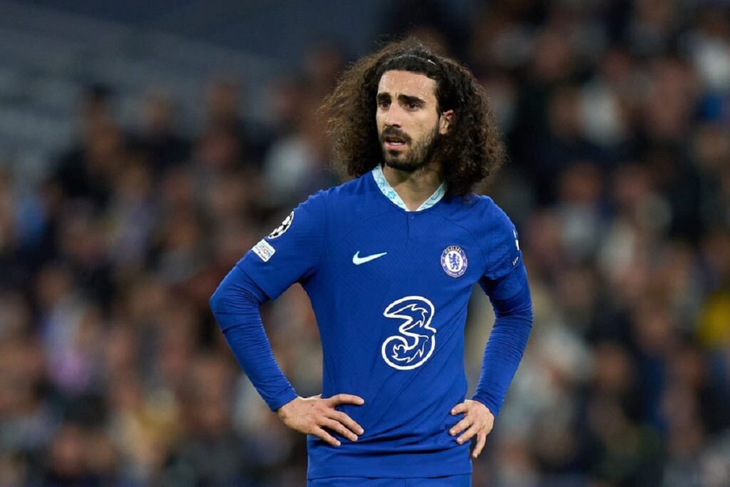 Marc Cucurella playing for Chelsea.